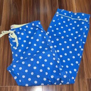 Medium isomniax 100% cotton blue polka dot pajama pants